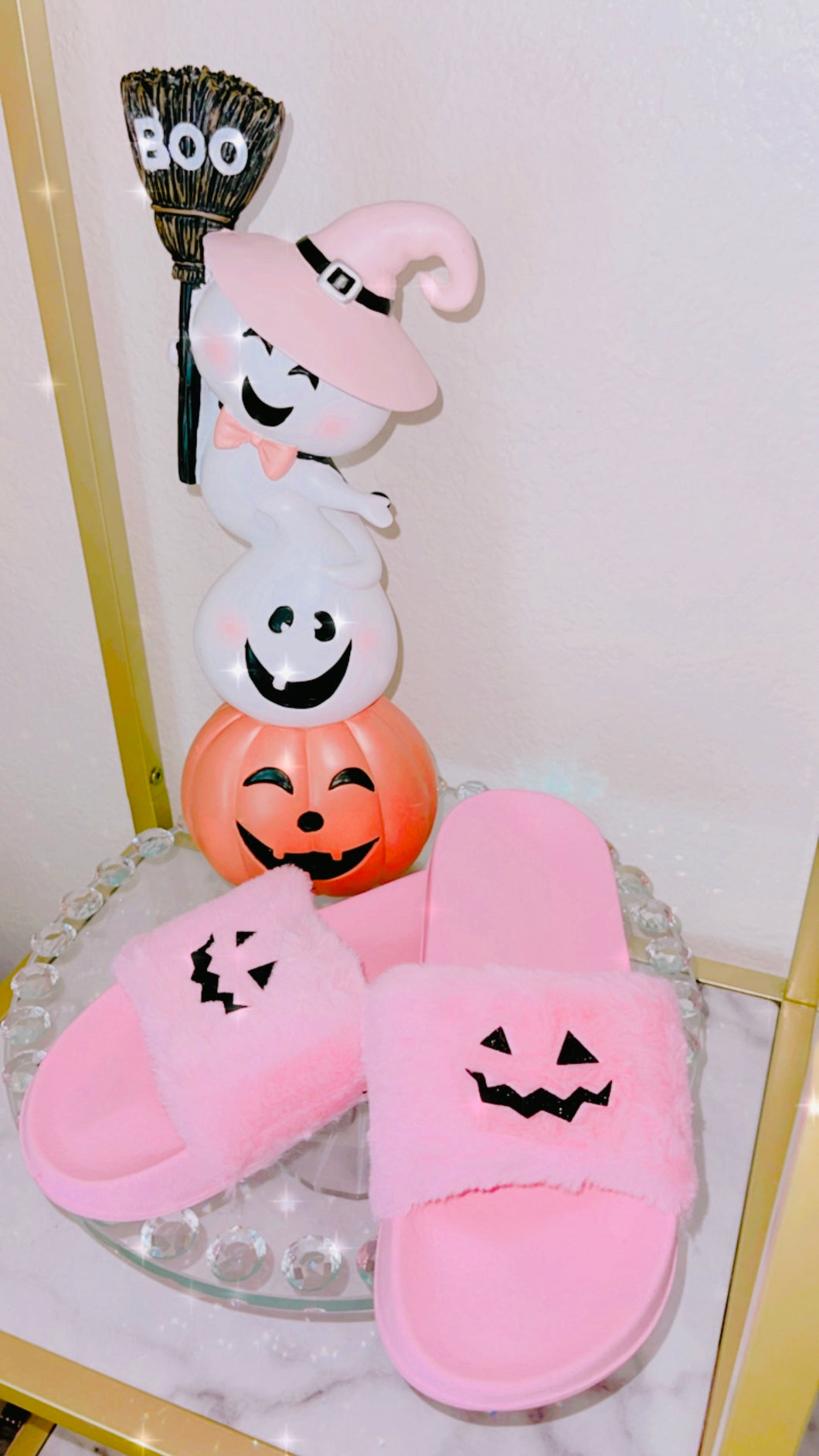 Spooky lantern slippers