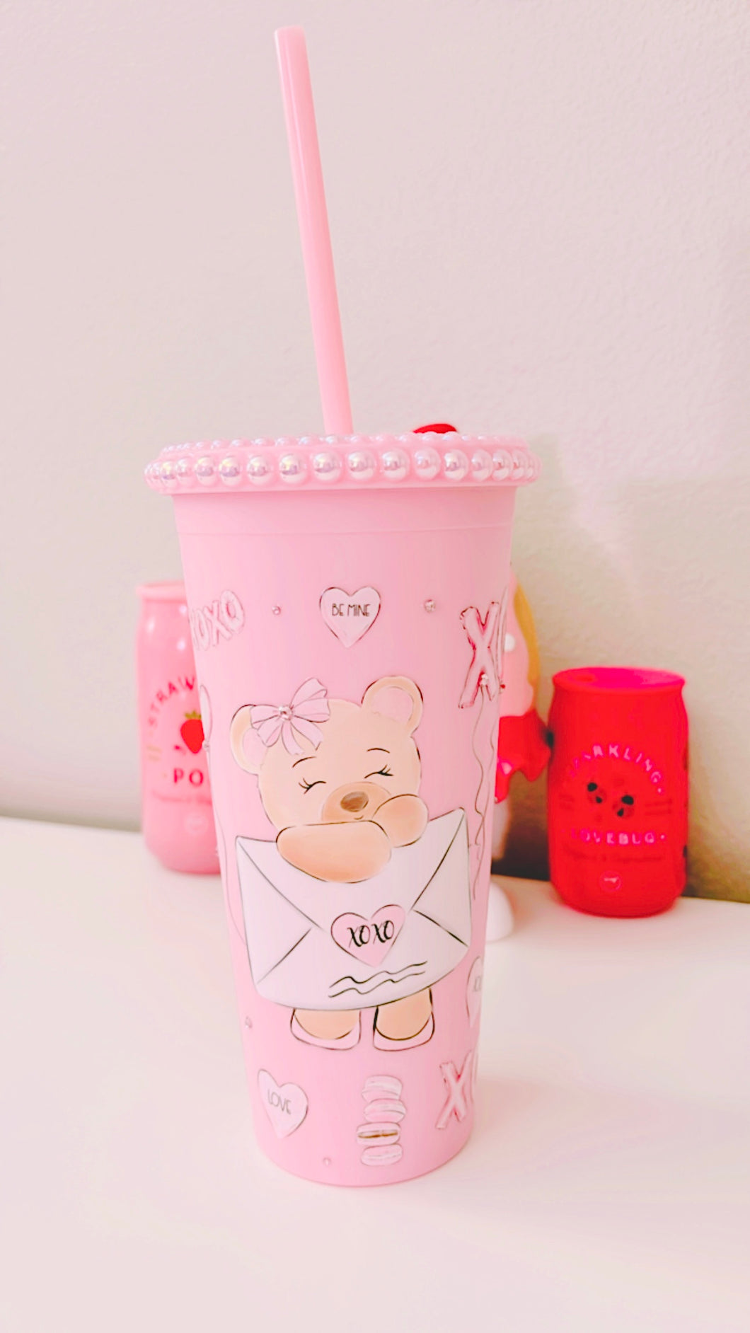 I love you BEARY much cold cup