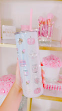 Load image into Gallery viewer, Sweater weather sublimation tumbler (PINK EDITION)
