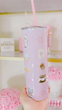 Load image into Gallery viewer, Autumn wishes and pumpkin kisses sublimation tumbler
