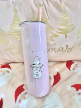 Load image into Gallery viewer, Let it snow Sublimation tumbler
