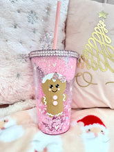 Load image into Gallery viewer, Sweet Gingerbread Snow-globe Tumbler
