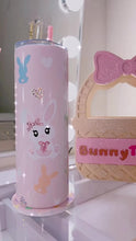 Load and play video in Gallery viewer, Glam Easter bunny sublimation tumbler
