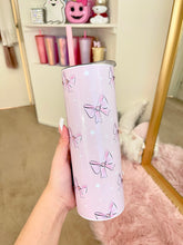 Load image into Gallery viewer, Pretty pink bows tumbler
